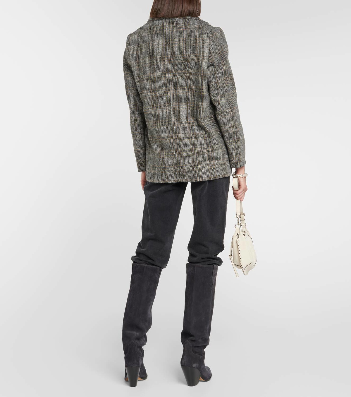 Marant Etoile Charlyne herringbone wool jacket Isabel Marant