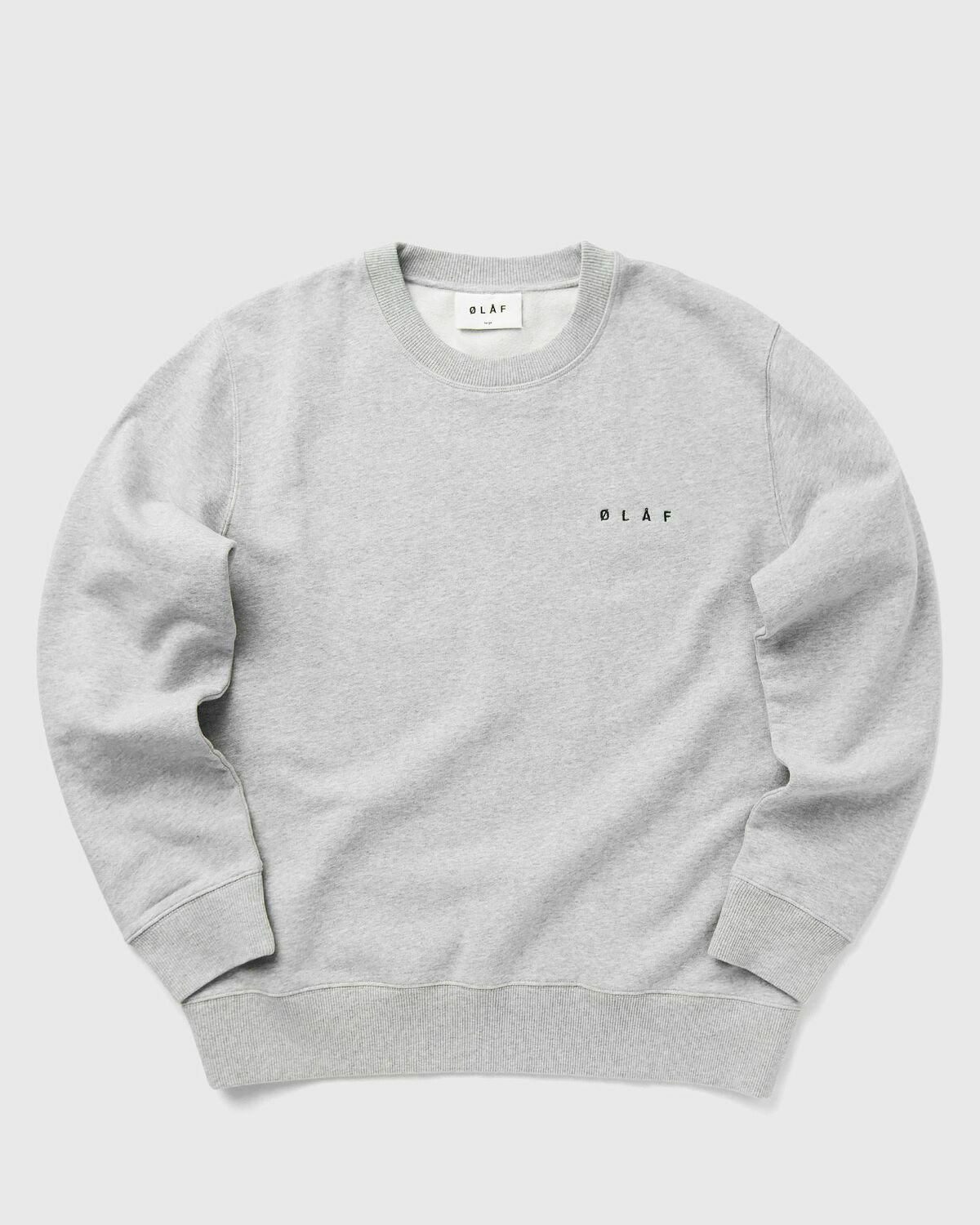 ølåf Scribble Face Crewneck Grey Sweatshirts