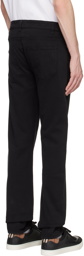 Sunspel Black Five-Pocket Trousers