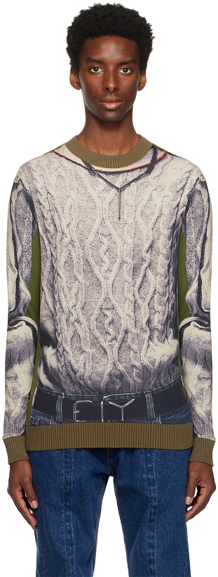 Photo: Y/Project Khaki Jean Paul Gaultier Edition Long Sleeve T-Shirt
