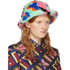 Kirin Green Faux-Fur Cloche Hat