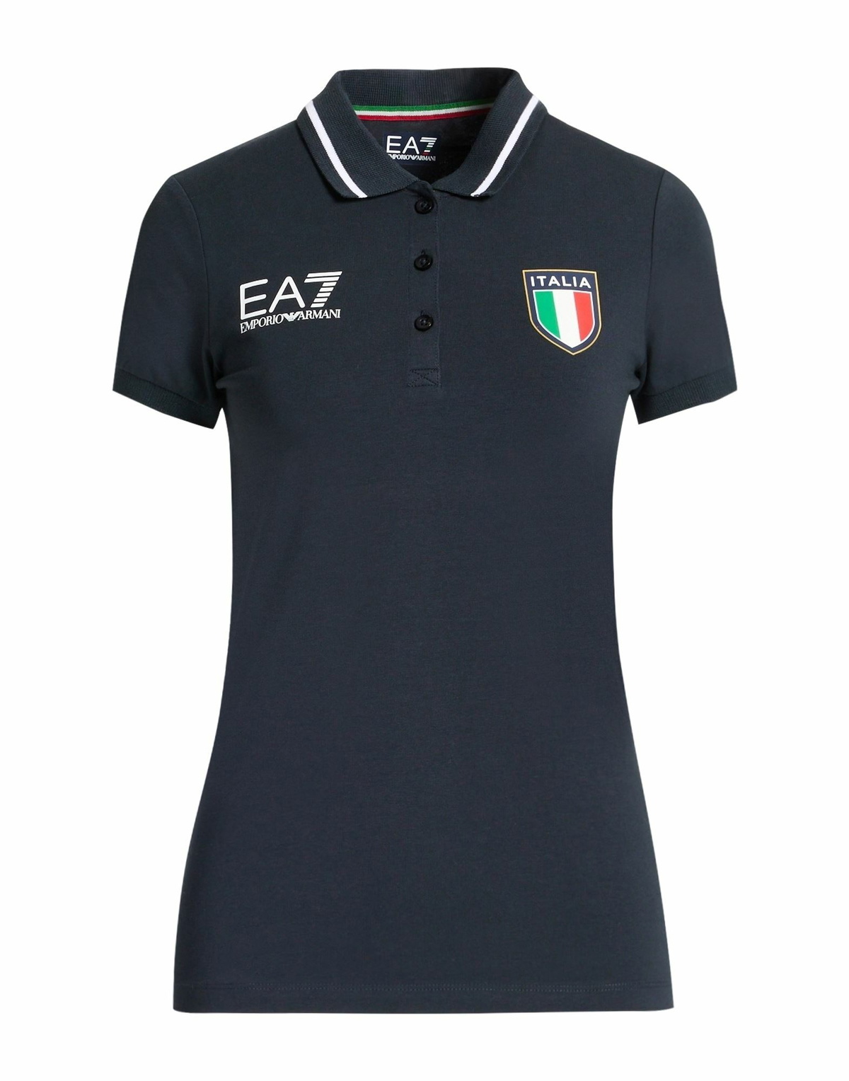 Ea7 Womens Polo shirt Midnight in Blue