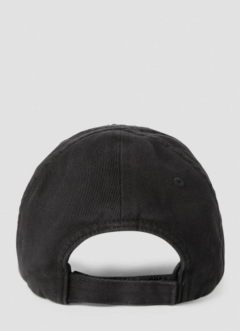 Balenciaga - BB Destroyed Baseball Cap in Black Balenciaga