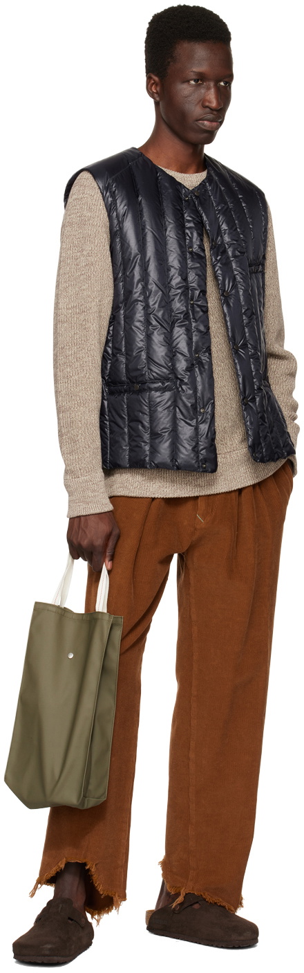 Rocky Mountain Featherbed Navy V-Neck Down Vest