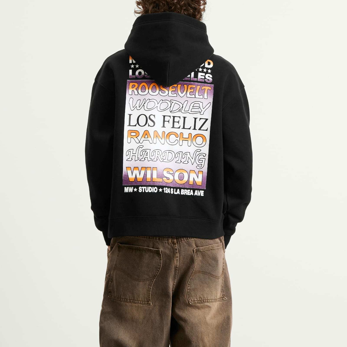 Metalwood Studio Men's Flyer Hoodie in Black