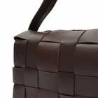ST. Agni Women's Woven Envelope Slim Tote in Chocolate 