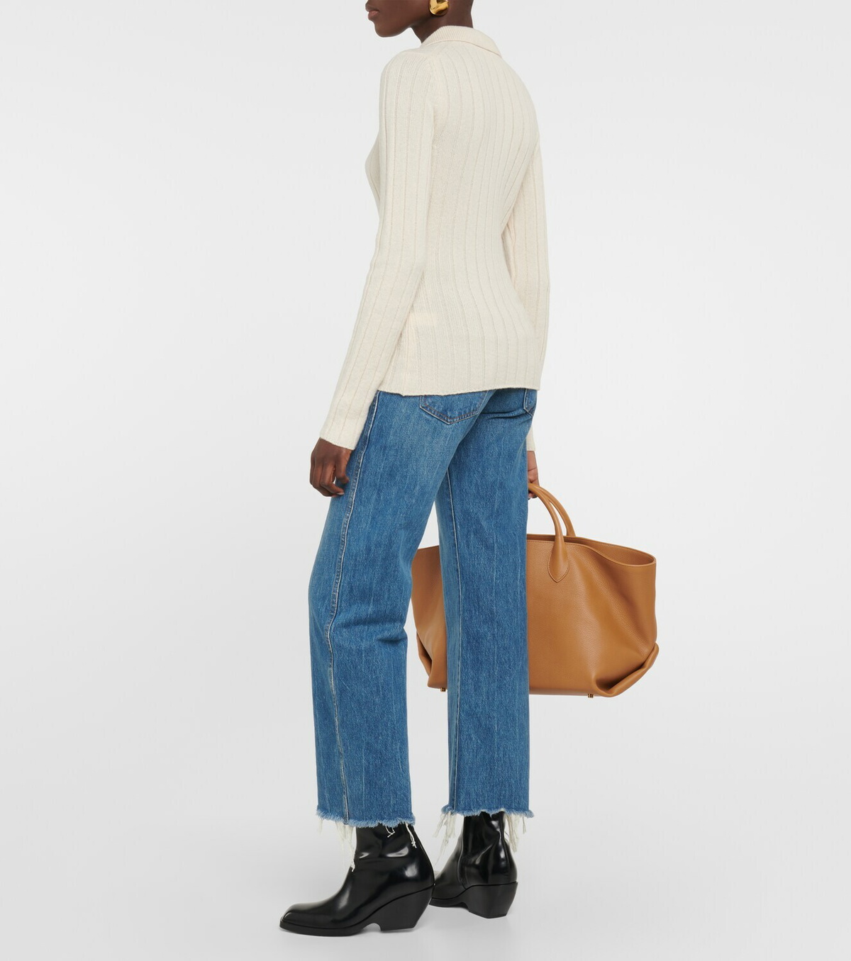 Khaite Hans ribbed-knit cashmere sweater Khaite