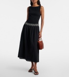 Polo Ralph Lauren Embroidered cotton voile midi dress