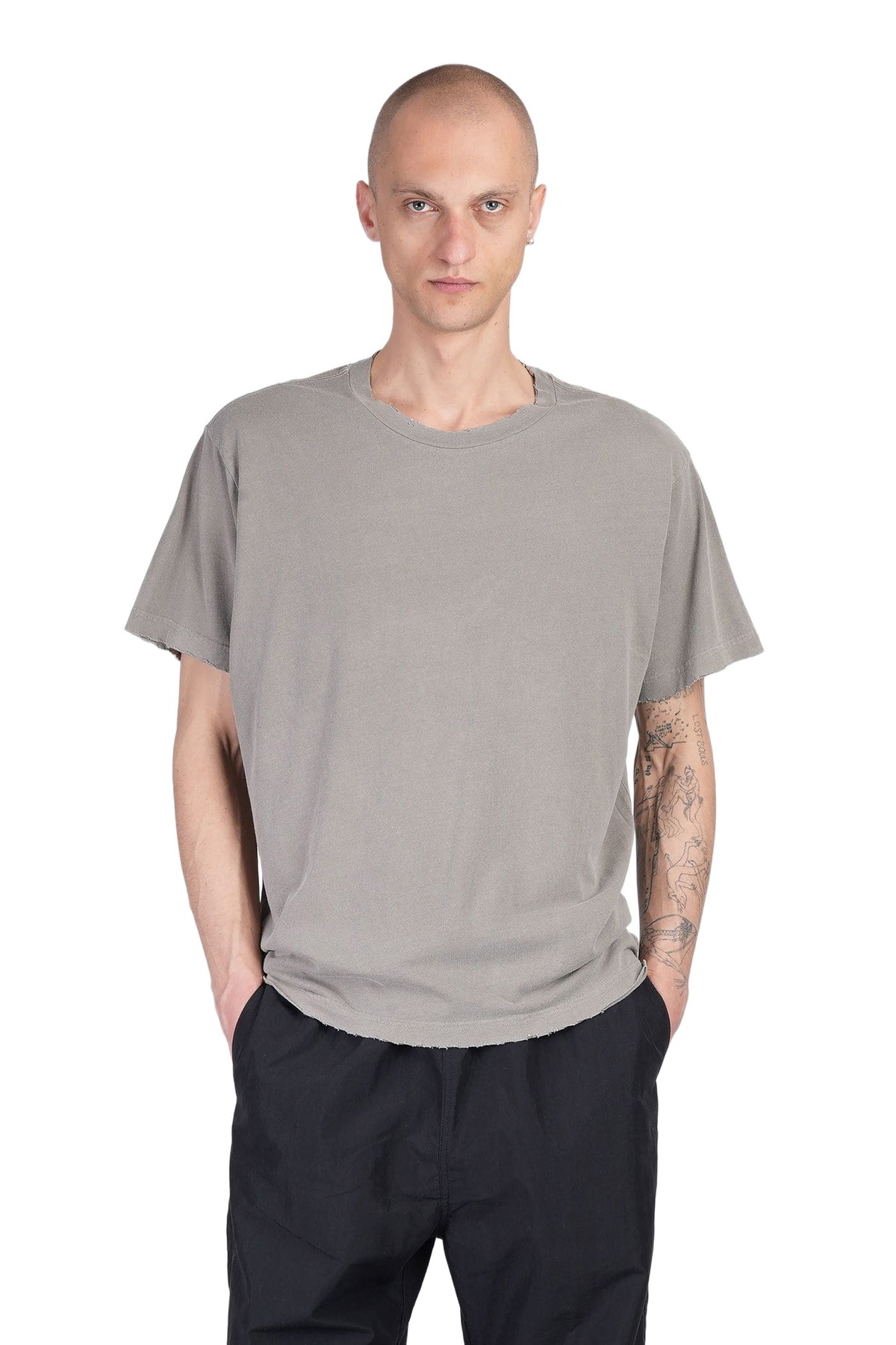 John Elliott Black Folsom Long Sleeve T-Shirt John Elliott