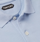 TOM FORD - Slim-Fit Cotton-Piqué Polo Shirt - Blue