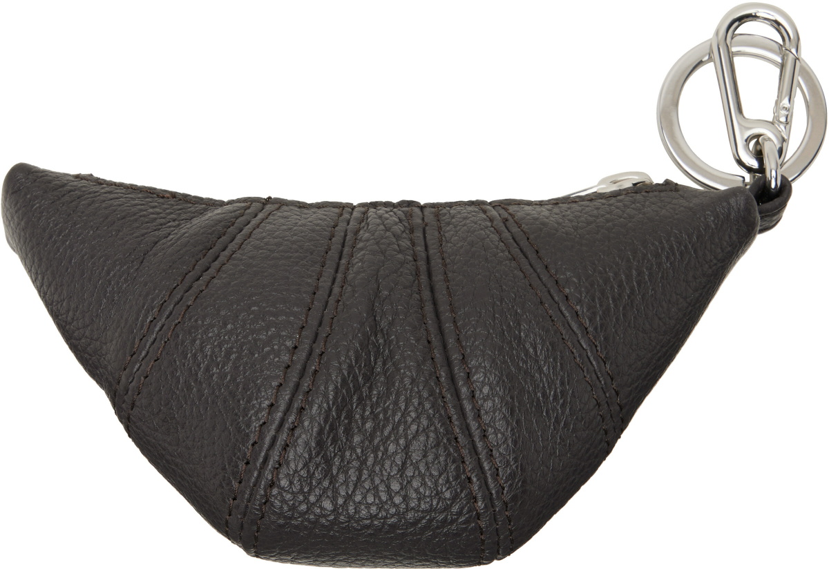 LEMAIRE Brown Mini Croissant Keychain
