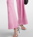 Gucci Crystal G flared sweatpants