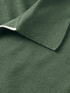 John Smedley - Sea Island Cotton Polo Shirt - Green