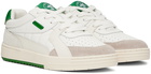 Palm Angels White & Green University Sneakers