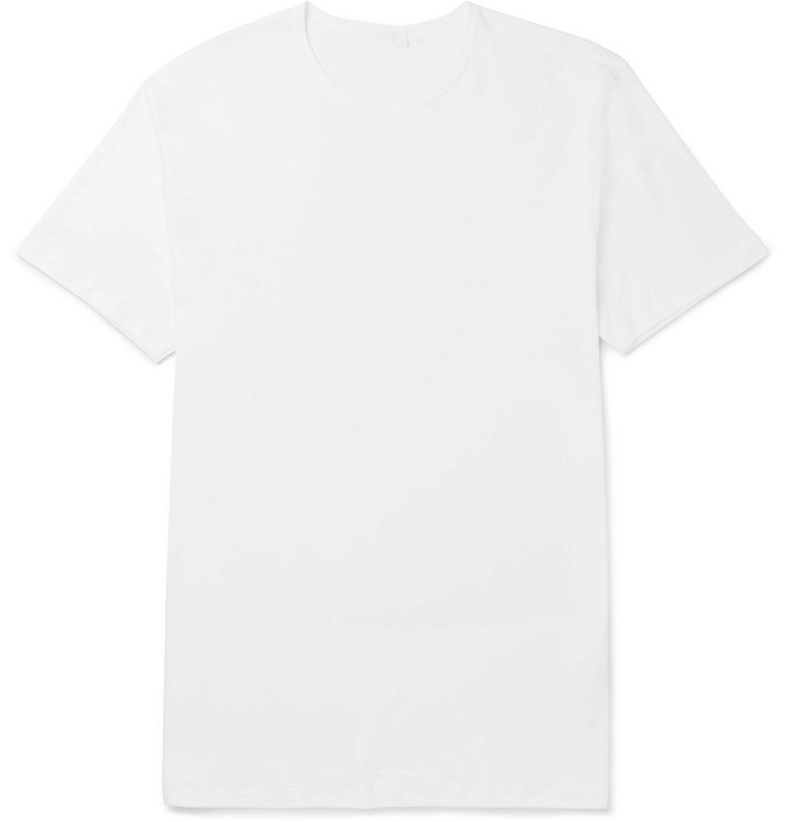 Photo: Sunspel - Slim-Fit Sea Island Cotton-Jersey T-Shirt - Men - White