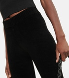 Jacquemus - Chenille ribbed-knit flared pants
