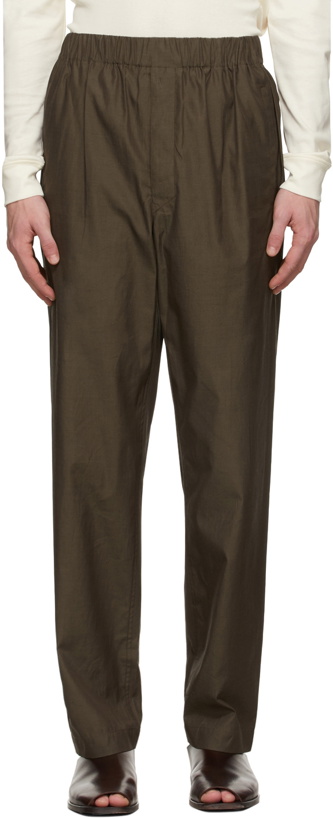 Photo: Lemaire Brown Pyjama Trousers