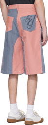 PDF Blue & Pink Low Ride Shorts