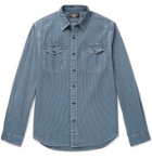 RRL - Lee Striped Cotton-Chambray Shirt - Blue
