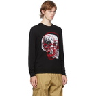 Alexander McQueen Black Wool Skull Sweater