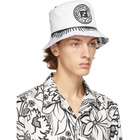 Fendi Reversible White and Black Joshua Vides Edition Bucket Hat