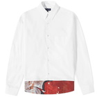 Comme des Garçons Homme Men's Hem Panel Shirt in White