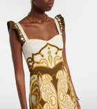 La DoubleJ Gingerbread cotton-blend midi dress