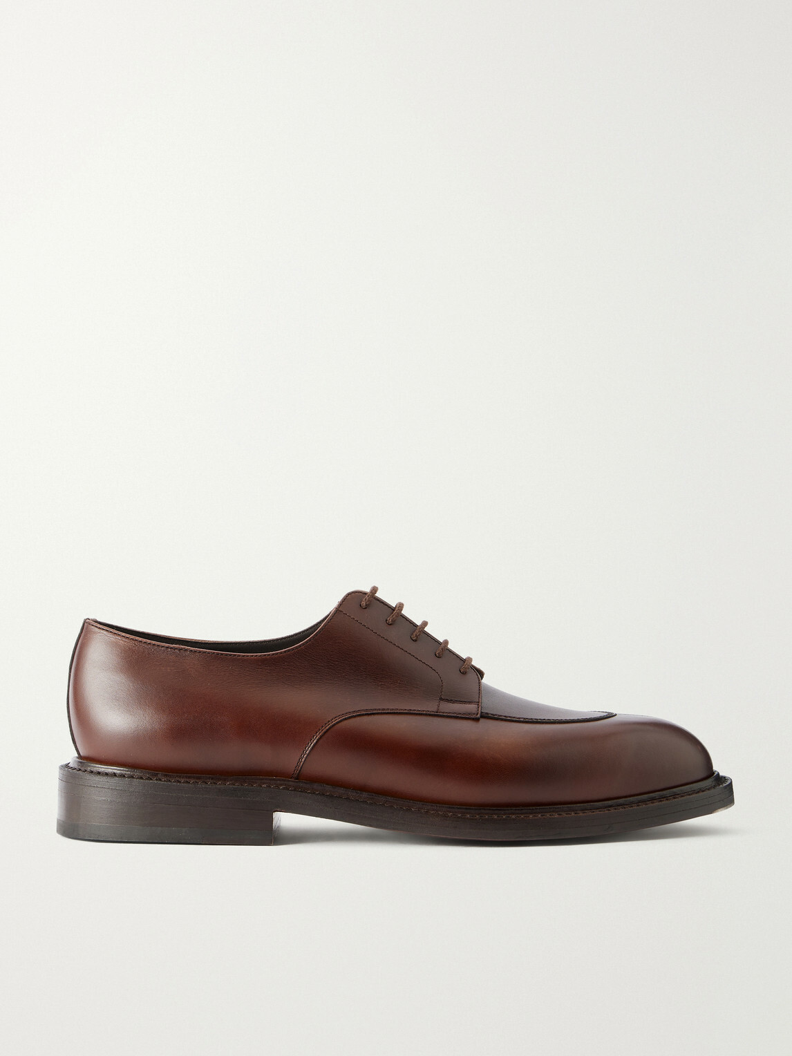 J.M. Weston - Half Hunt Leather Derby Shoes - Brown