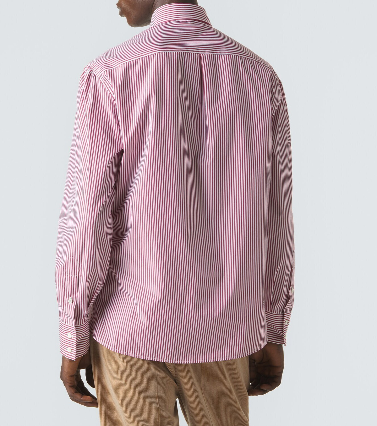 Brunello Cucinelli Striped cotton poplin shirt