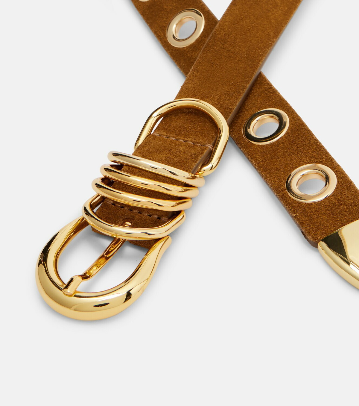 Déhanche Hollyhock suede belt