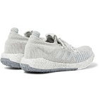Adidas Sport - PulseBOOST HD LTD Stretch-Knit Running Sneakers - Light gray