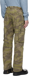 RRL Khaki Camo Twill Cargo Pants