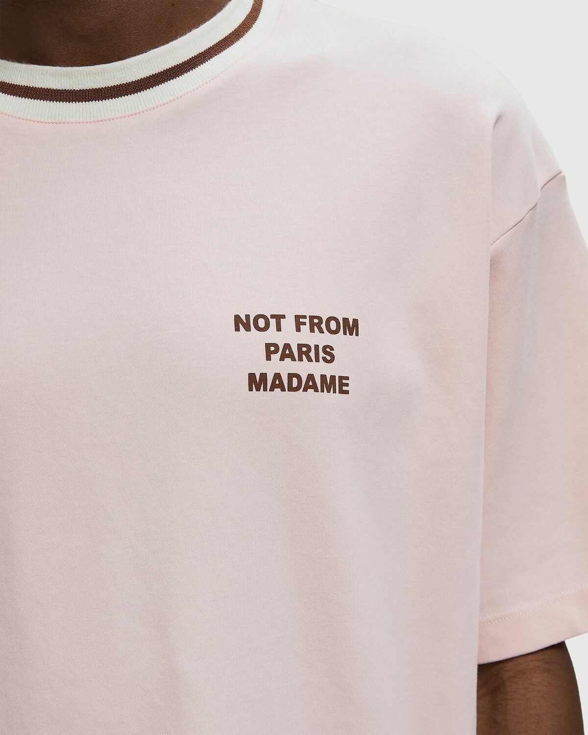 Drôle de Monsieur Slogan Sport Tee pink Mens Shortsleefe