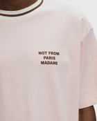 Drôle de Monsieur Slogan Sport Tee pink Mens Shortsleefe