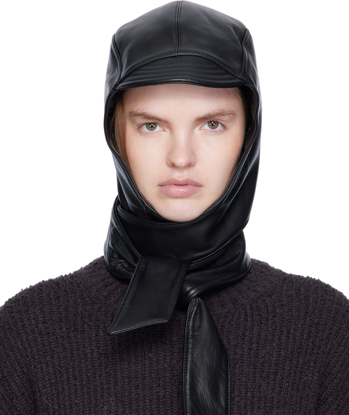 Jean Paul Gaultier Black 'The Laminated' Bucket Hat Jean Paul Gaultier