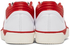 adidas Originals White & Red Tyshawn Sneakers