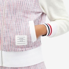 Thom Browne Tweed RWB Bomber Jacket in Pink