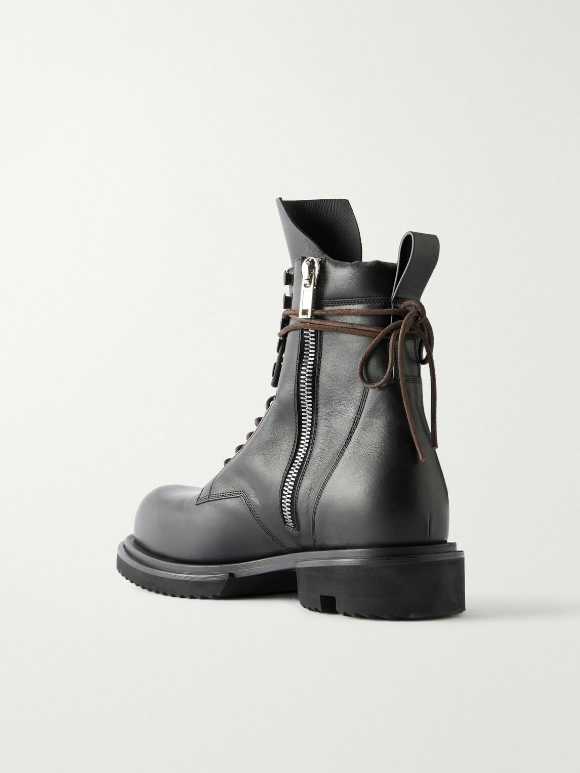 Rick Owens - Army Gabe Leather Boots - Black