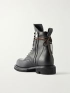 Rick Owens - Army Gabe Leather Boots - Black