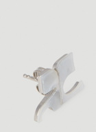 Courrèges - AC Studs Pearl Earrings in Silver