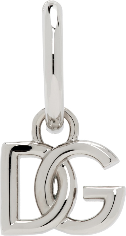 Photo: Dolce&Gabbana Silver 'DG' Logo Single Earring