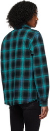 AMIRI Black & Blue Plaid Shirt