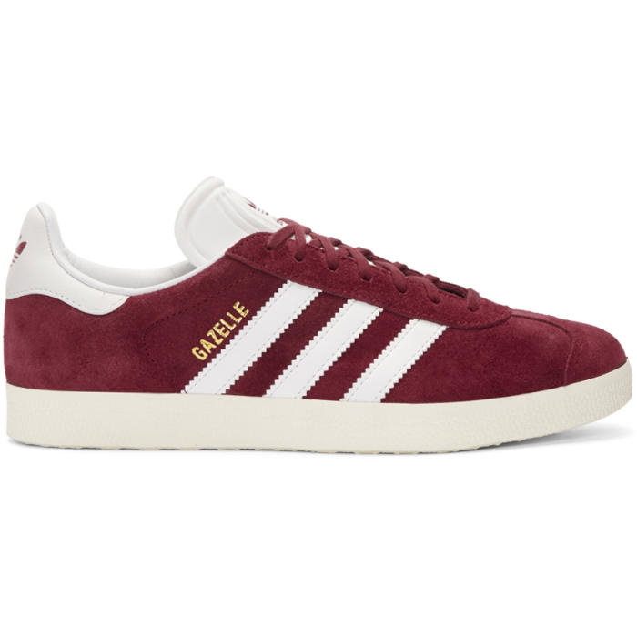 Photo: adidas Originals Burgundy OG Vintage Gazelle Sneakers