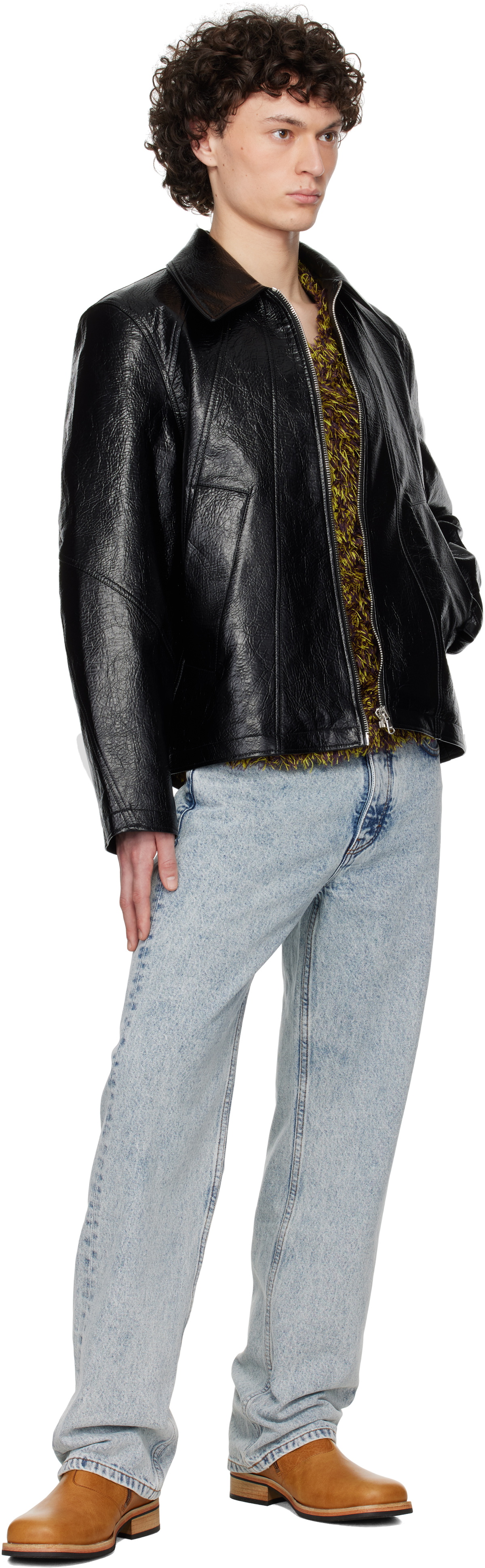 Séfr Black Duke Faux-Leather Jacket Séfr