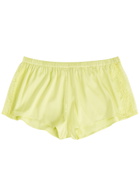 Simone PÉRÈLE Satin Secrets Lace-trim Satin Pyjama Shorts Yellow