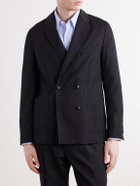 Officine Générale - Leon Double-Breasted Virgin Wool-Twill Suit Jacket - Black