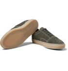 Common Projects - Cap-Toe Canvas and Nubuck Sneakers - Men - Green