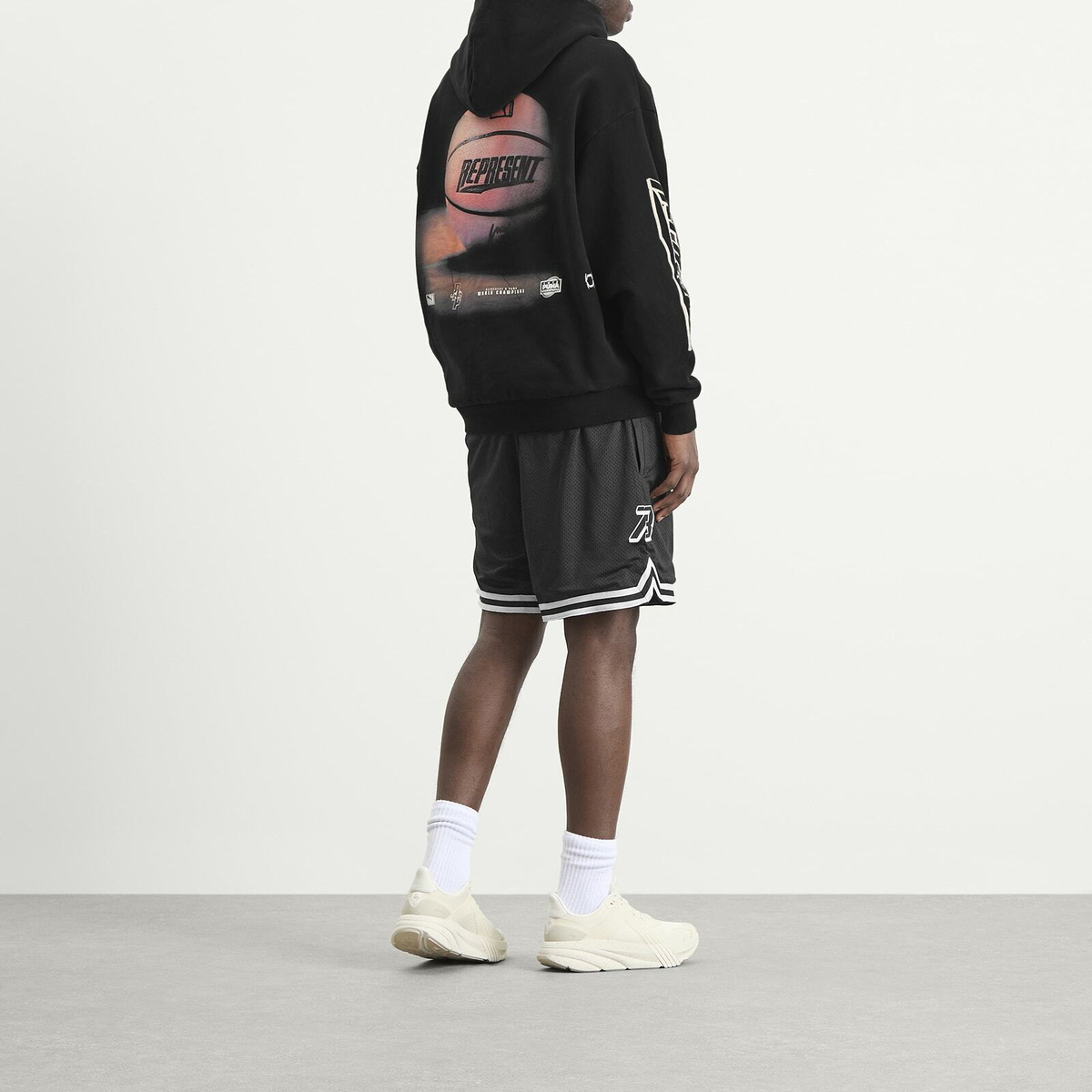 Puma Men's x Represent Graphic Hoodie in Puma Men's Black