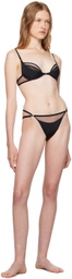 Nensi Dojaka Black Calvin Klein Edition Plunge Bra