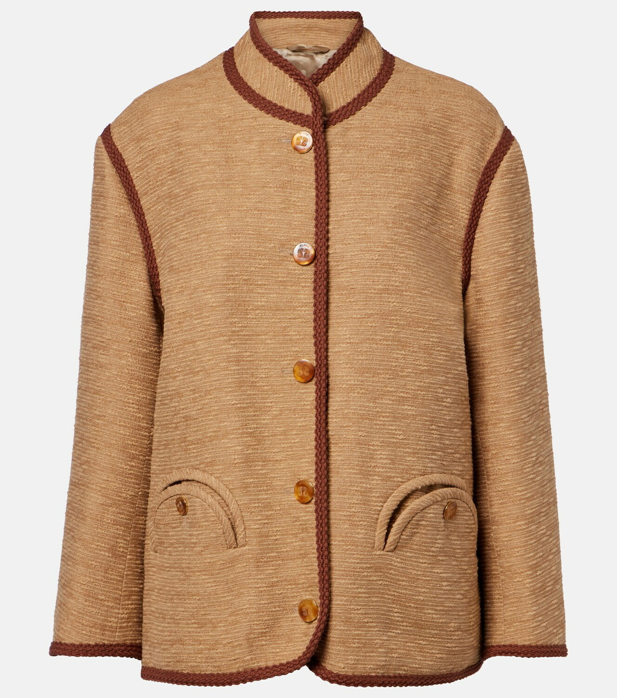 Blazé Milano Curly cotton and linen-blend jacket